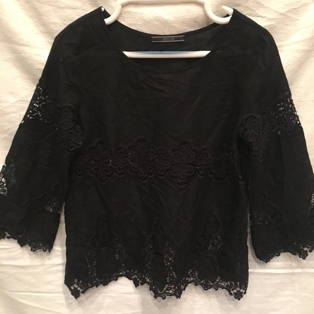 Boho Lace Sleeve Blouse