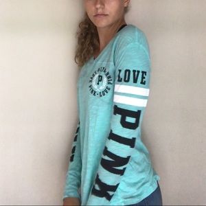 Blue long sleeve shirt from pink vs