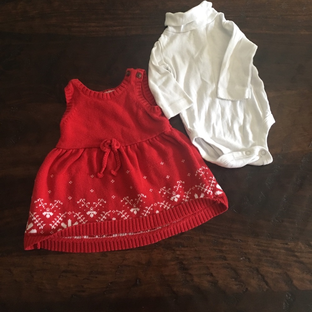 Cute holiday sweater dress set