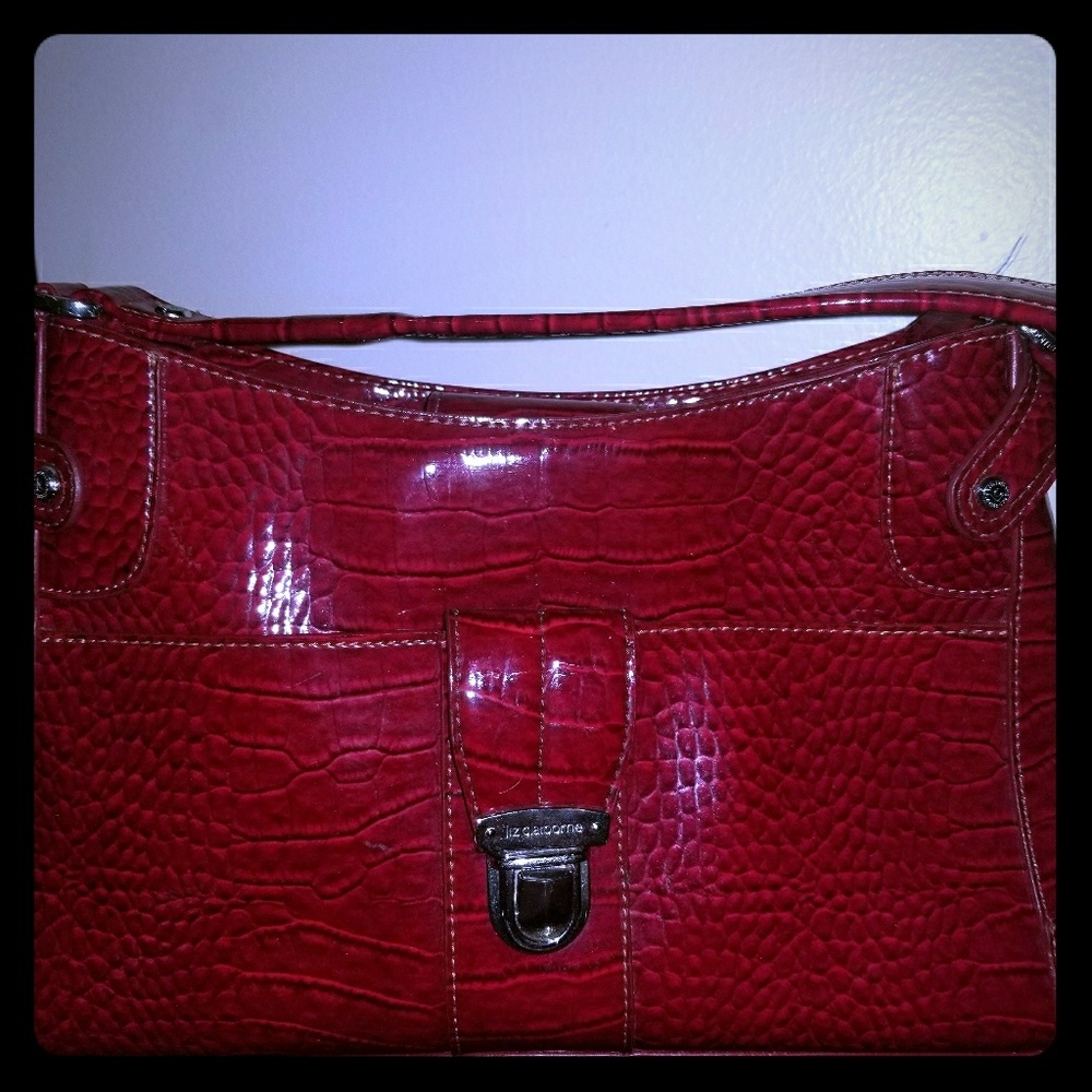 Liz Claiborne red purse/bag like new ❤ NO TRADES