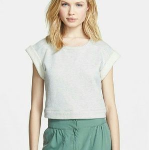 Elizabeth and James NWT crop sleeveless sweatshirt