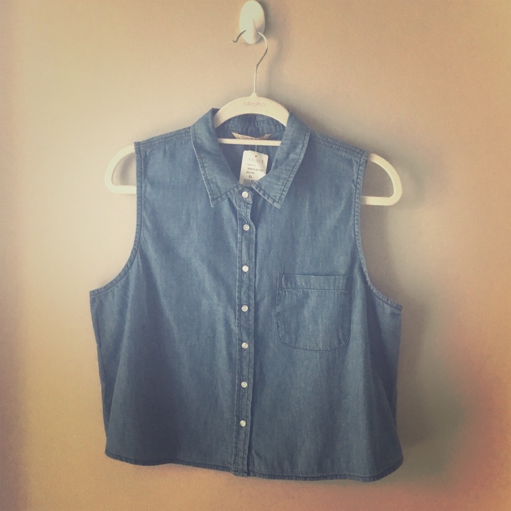 Highway Jeans Denim Crop Top