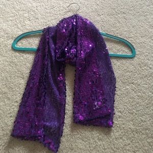 Purple Sequin Justice Scarf