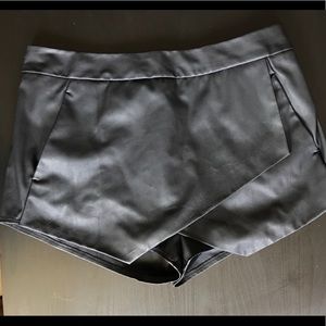 EXPRESS Black Leather Shorts