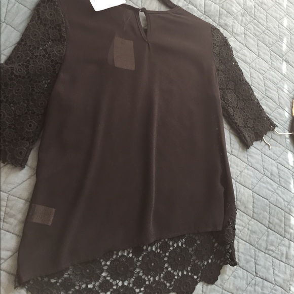NWT BLACK LACE BLOUSE - Picture 3 of 3