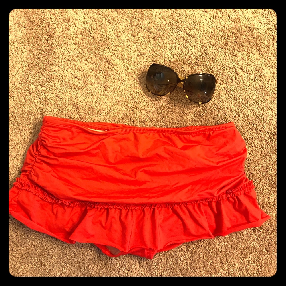 Swim skirt with bottoms attached