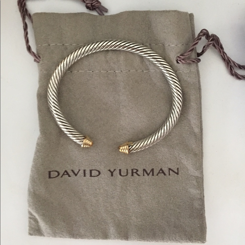 David Yurman Cable Classic Bracelet with 14K gold