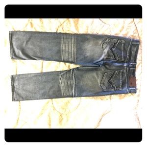 Classic Royal Blue men's straight fit blue jeans.