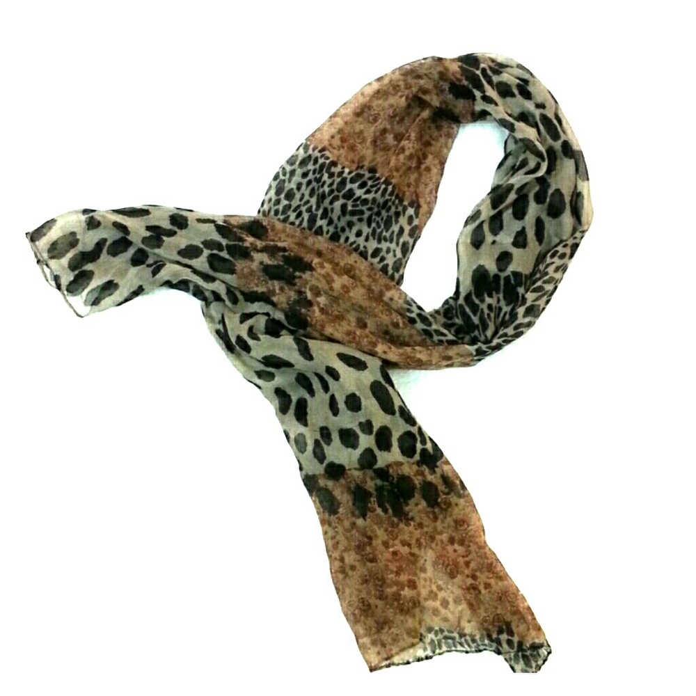 Multicolor Polyester Scarf.