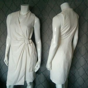 NEW Sz.10 H&M Ivory Wrap Dress
