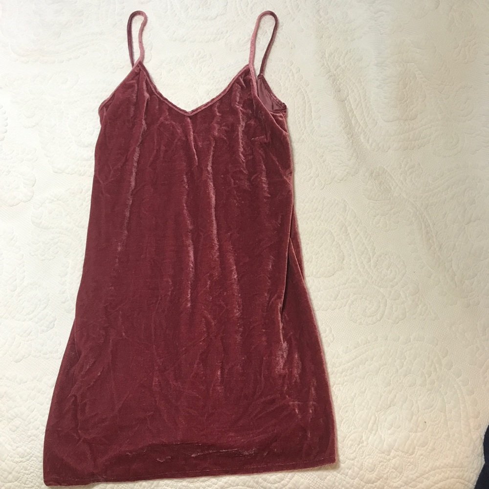 Low back velvet dress