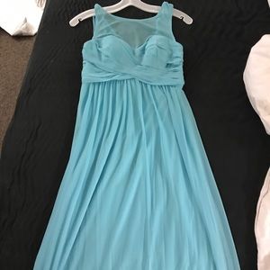Pool blue prom dress