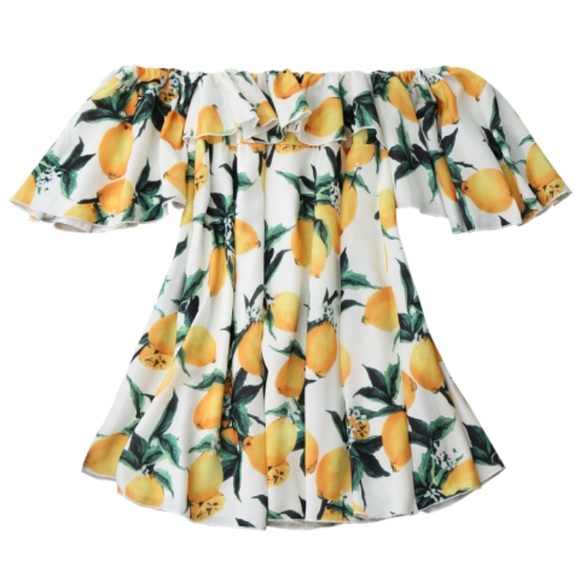 πΌ βΌοΈLASTβΌοΈ Off Shoulder Lemon Dress - Picture 2 of 6