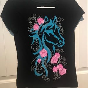 Girls horse shirt