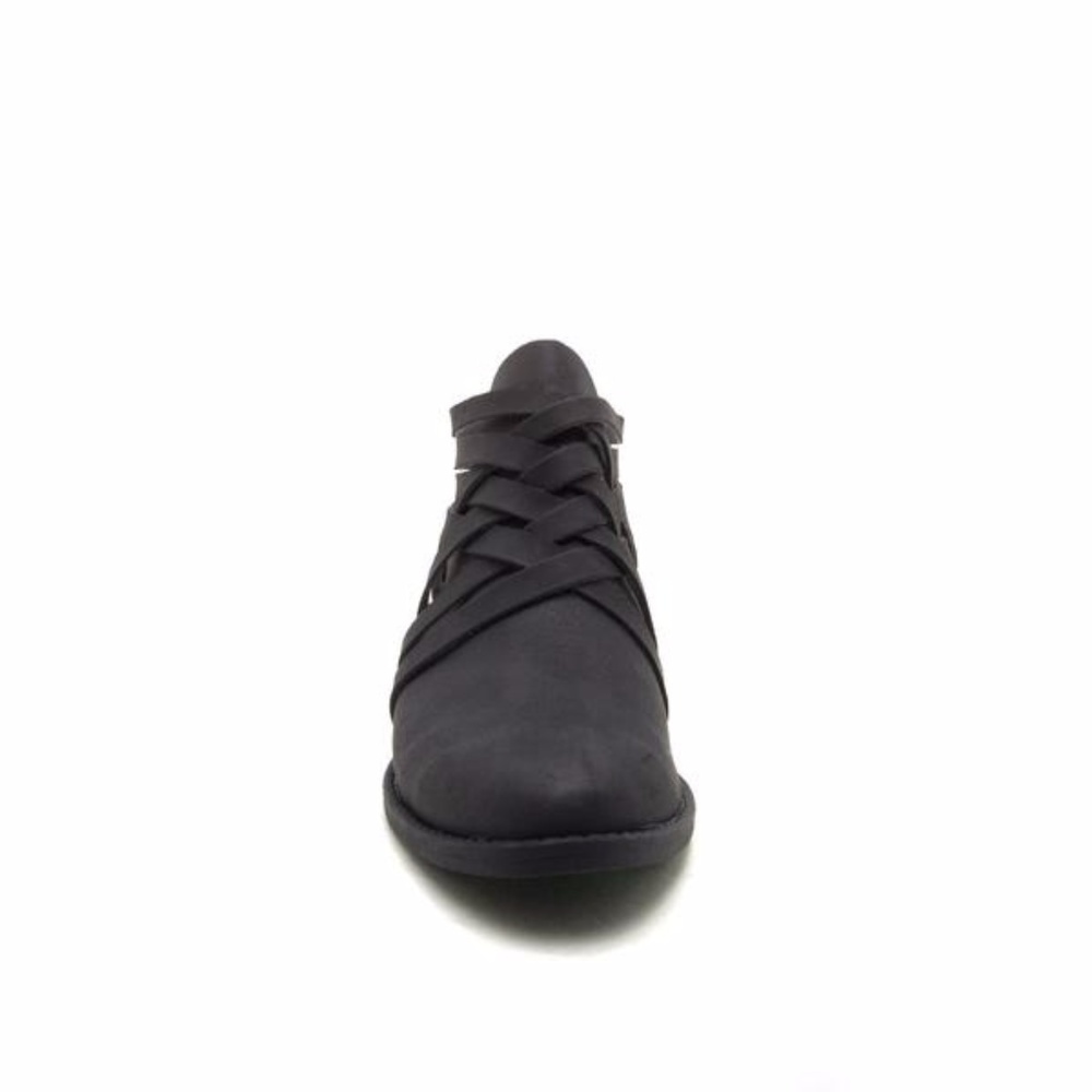 Qupid Strappy Black Ankle Booties - Picture 6 of 6