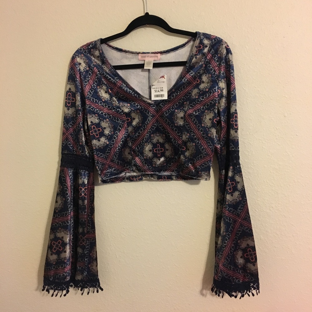 Velvet crop top