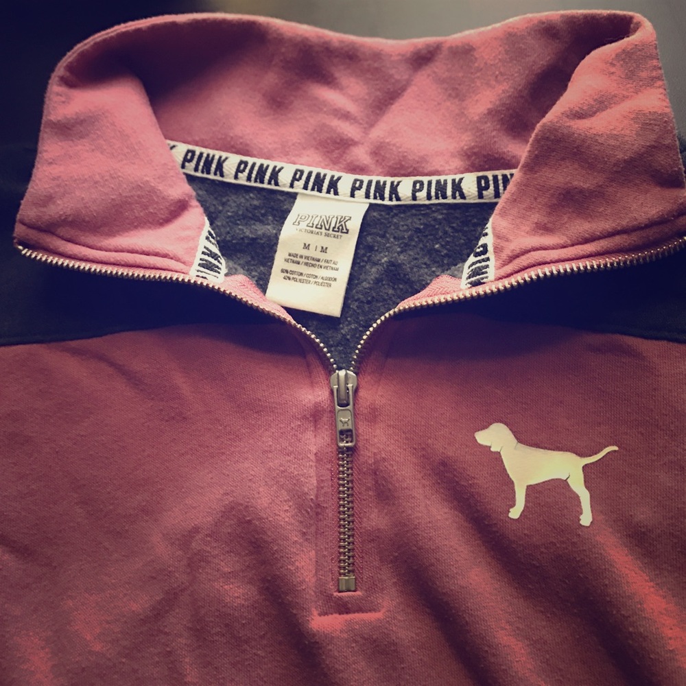 Victoria's Secret PINK quarter zip sweatshirt