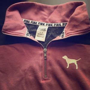 Victoria's Secret PINK quarter zip sweatshirt