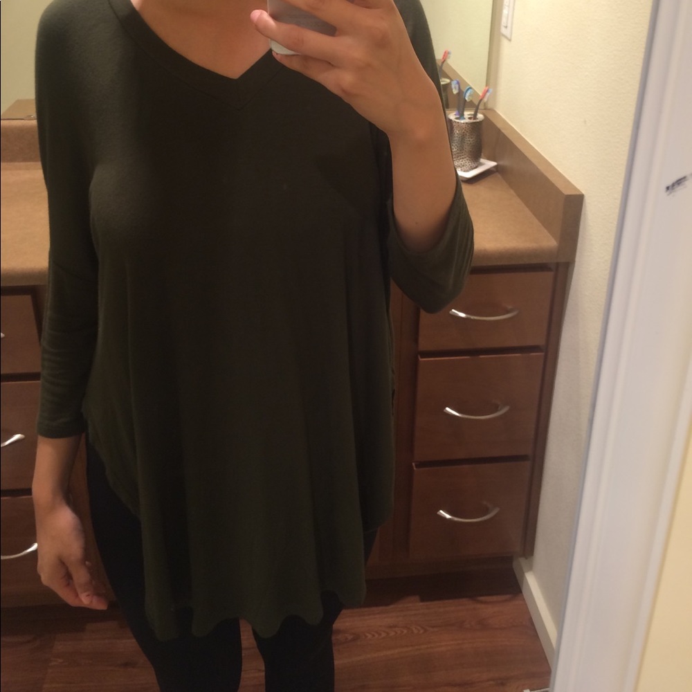 Olive green shirt