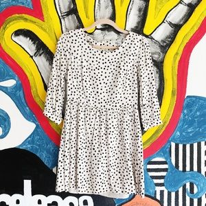 Polka dot mini dress