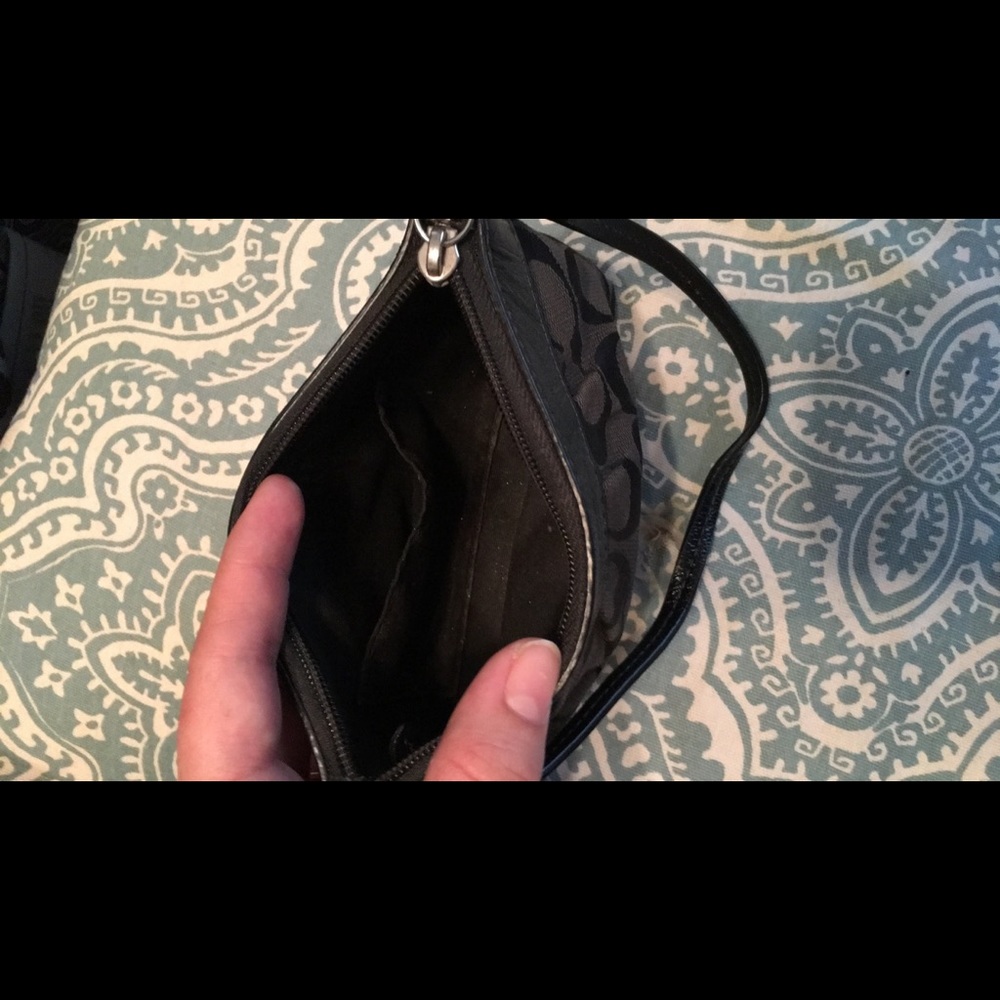 Small coach wristlet