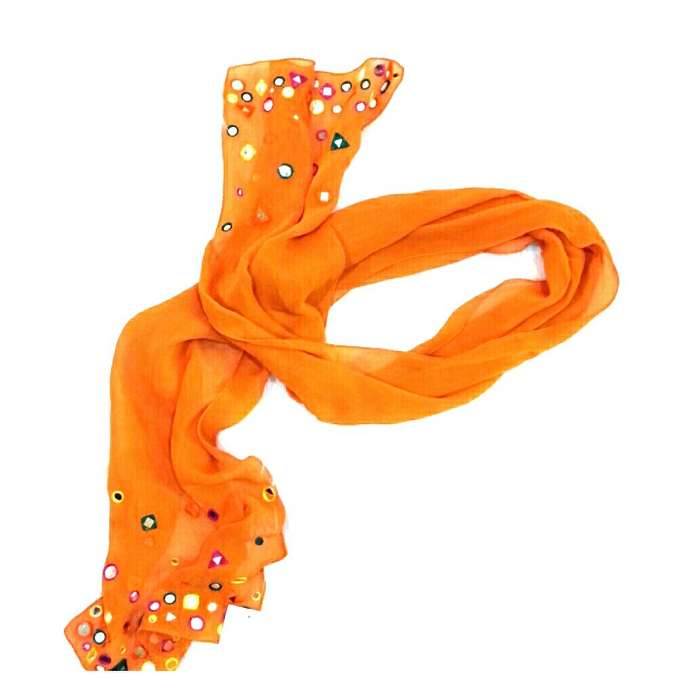 Parisian Signature Rayon Scarf. NWT