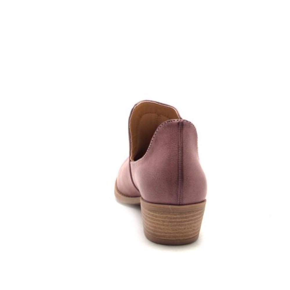 Dusty Mauve Slip-On Ankle Booties - Picture 5 of 6