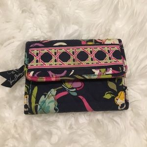 Vera Bradley navy floral print wallet