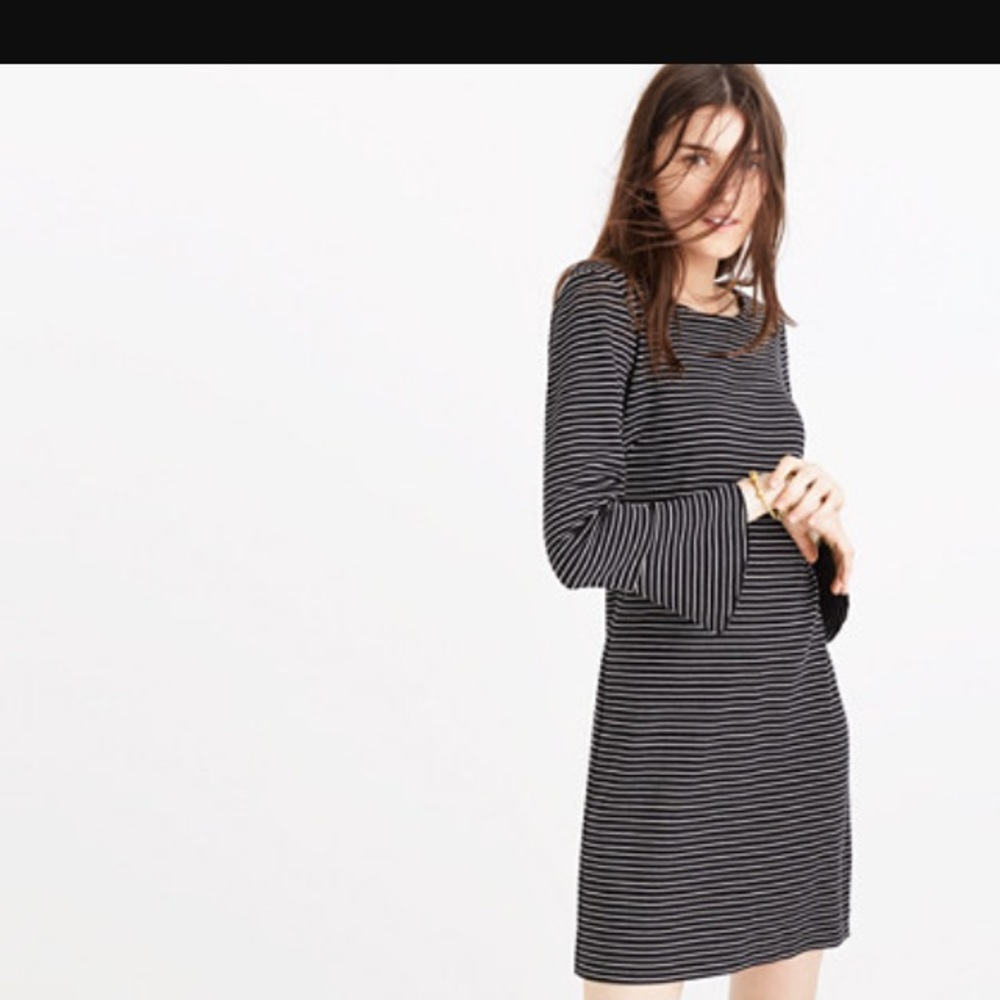 Striped Madewell Bell Sleeve Dress!
