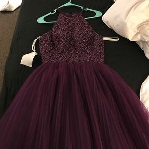 Purple beaded Homecoming/Prom dress