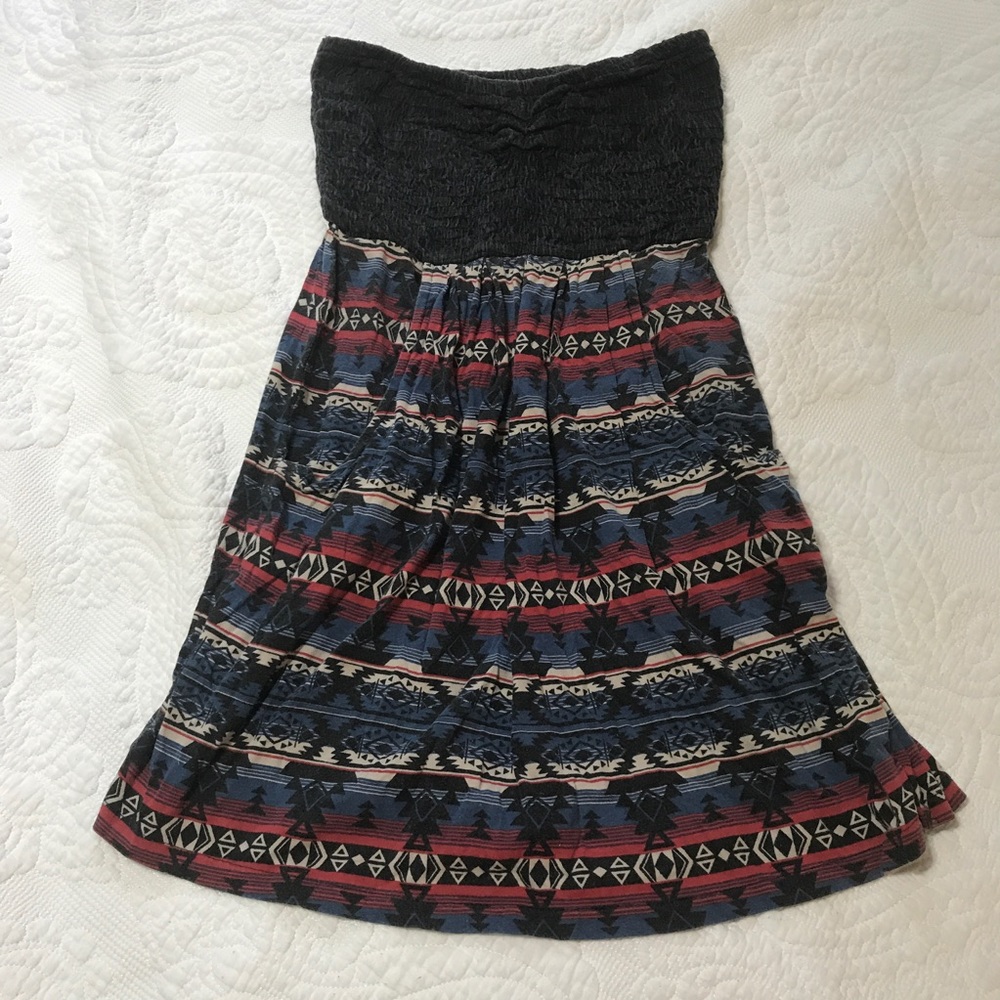 Billabong strapless dress with pockets
