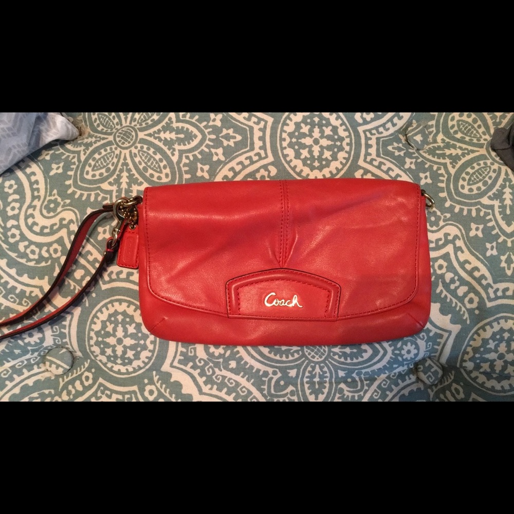 Medium sized Coach wristlet