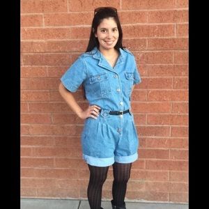 Denim Romper