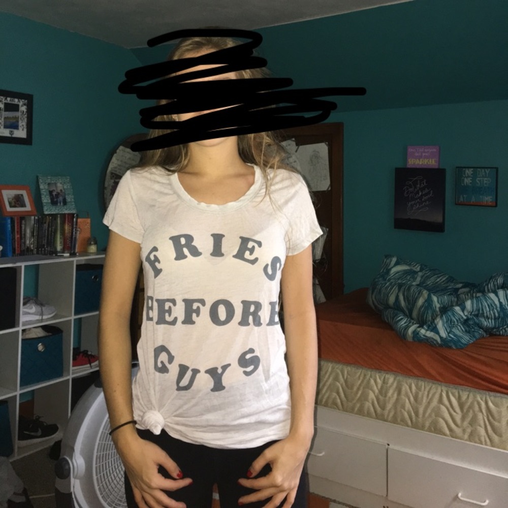 Fries before guys tshirt