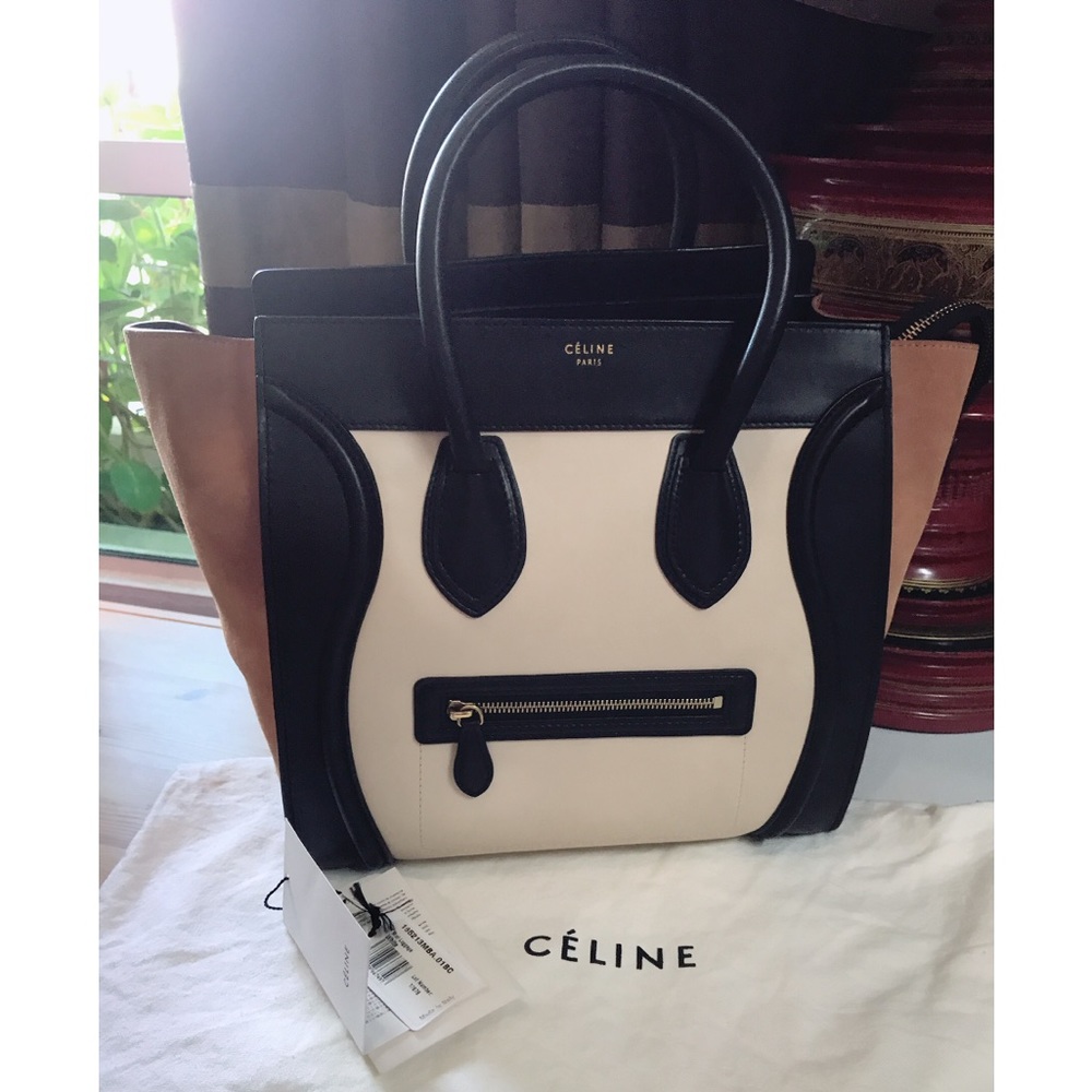 ⛔️SOLD ⛔️Celine Calfskin Tricolor Mini Luggage