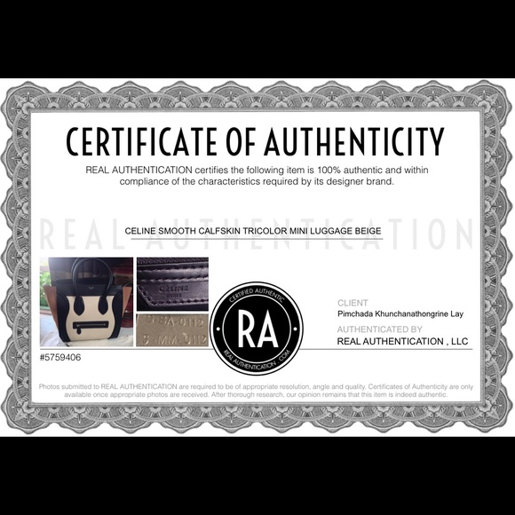 ⛔️SOLD ⛔️Celine Calfskin Tricolor Mini Luggage - Picture 8 of 8