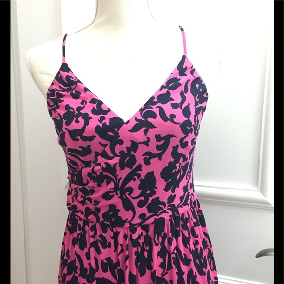 MILLY 100% silk Floral Maxi Dress Medium - Picture 3 of 9