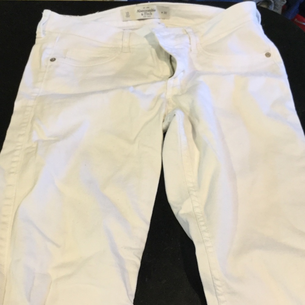 Abercrombie white jeans
