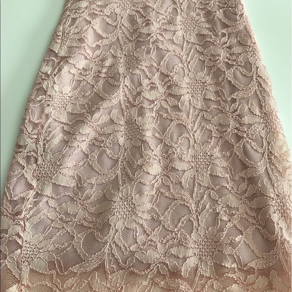 Baby Pink Lace Bodycon Dress - Picture 6 of 6