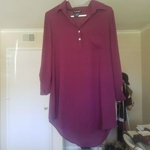 Dark purple Chiffon Dress