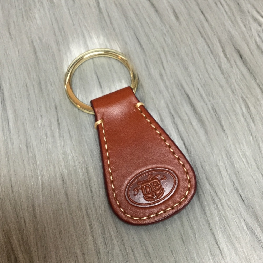 Dooney & Bourke Brown Leather Keychain