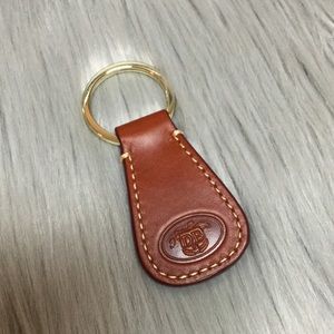 Dooney & Bourke Brown Leather Keychain