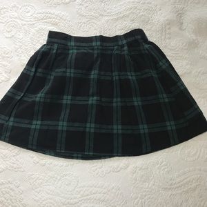 Green and black Mini Skirt