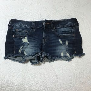 Express ripped jean shorts