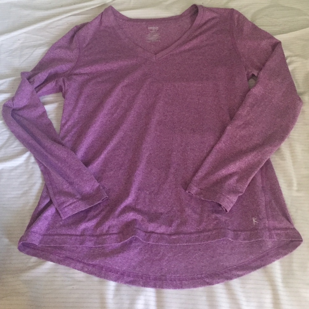 Danskin semi-fitted long sleeve shirt