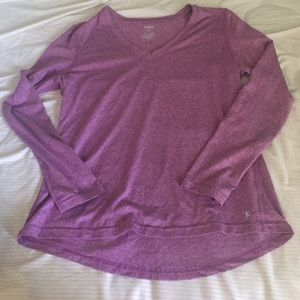 Danskin semi-fitted long sleeve shirt