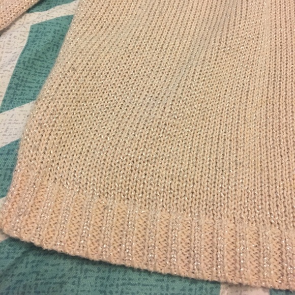 Ivory glitter cropped sweater - Picture 2 of 3