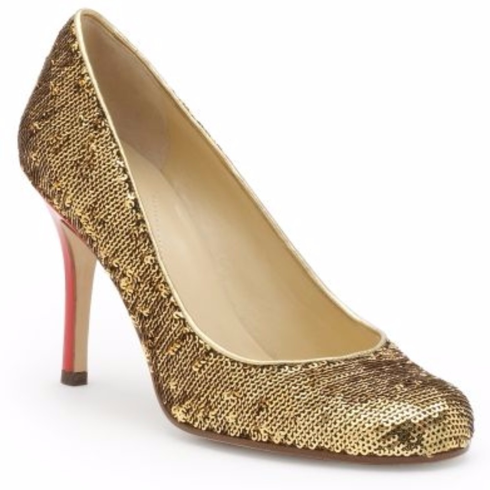 🎈Sale🎈♠️Kate spade♠️karolina gold sequin heels,l