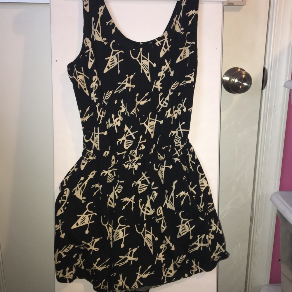 Black & Tan Romper