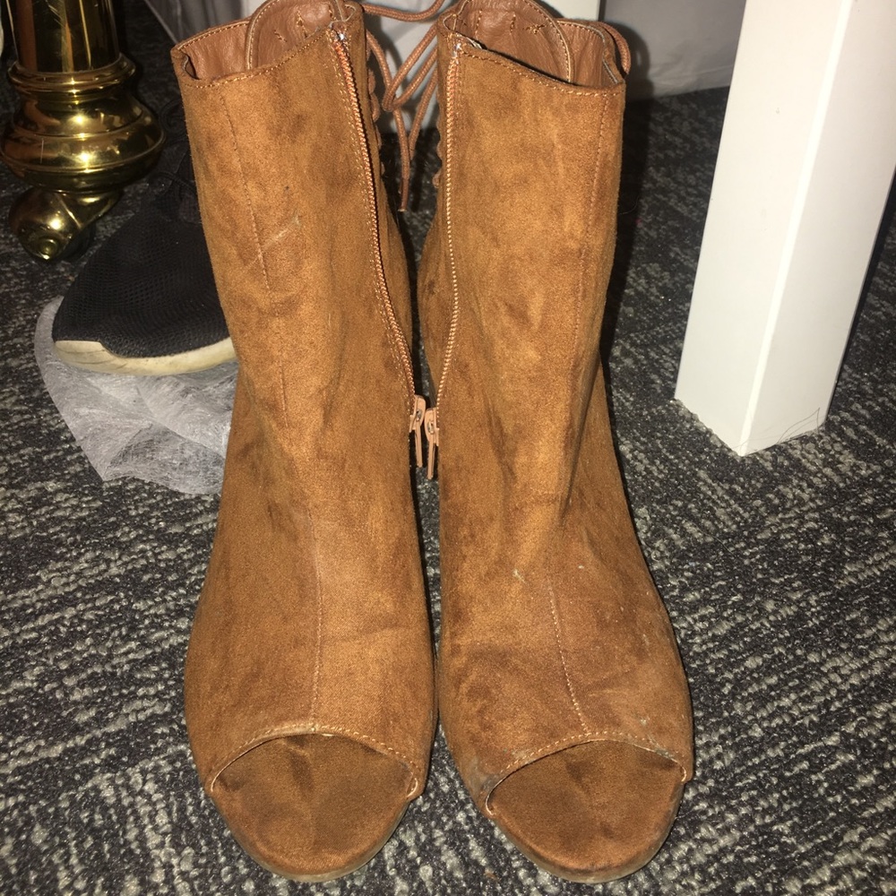 Very lightly worn booties-size 8 Charlotte Russe